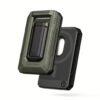 VRS รุ่น D-Wallet Origin Magsafe Wallet - ที่เก็บบัตรติดหลังมือถือ - สี Black/Moss Green