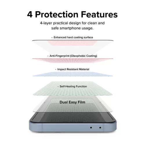 Ringke รุ่น Dual Easy Film - ฟิล์ม Galaxy Z Flip 6 (ฟิล์ม2แผ่น)