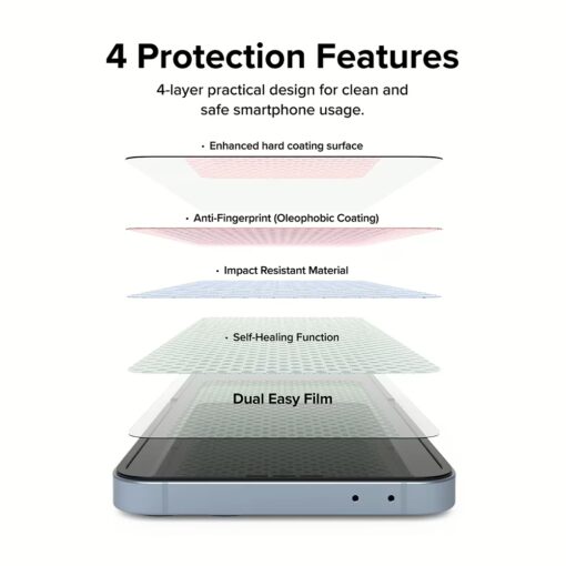 Ringke รุ่น Dual Easy Film - ฟิล์ม Galaxy Z Flip 6 (ฟิล์ม2แผ่น) - Image 13