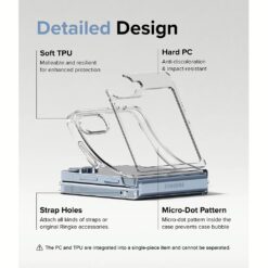 Ringke รุ่น Fusion - เคส Galaxy Z Flip 6 - สี Clear