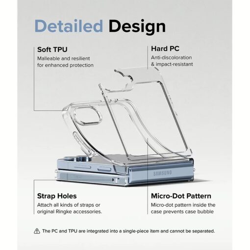 Ringke รุ่น Fusion - เคส Galaxy Z Flip 6 - สี Clear - Image 11