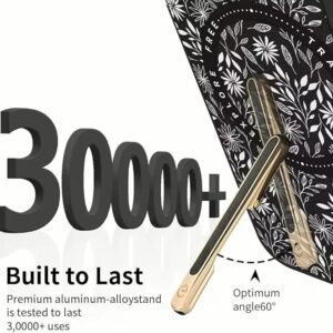 Custype รุ่น Progrip Magsafe iPhone Case with Printing - เคส iPhone 15 Pro Max - สี Flower Black