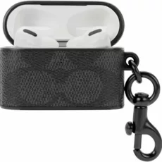 Coach รุ่น Slim Wrap - เคส AirPods Pro 1/2 - สี Signature Charcoal - Image 5
