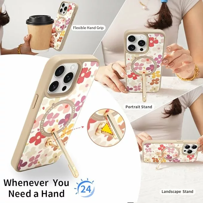 Custype รุ่น Progrip Magsafe iPhone Case with Printing - เคส iPhone 15 Pro Max - สี Colorful Flower 24 Custype รุ่น Progrip Magsafe iPhone Case with Printing - เคส iPhone 15 Pro Max - สี Colorful Flower