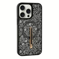 Custype รุ่น Progrip Magsafe iPhone Case with Printing - เคส iPhone 15 Pro Max - สี Flower Black