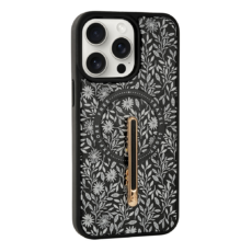 Custype รุ่น Progrip Magsafe iPhone Case with Printing - เคส iPhone 15 Pro Max - สี Flower Black