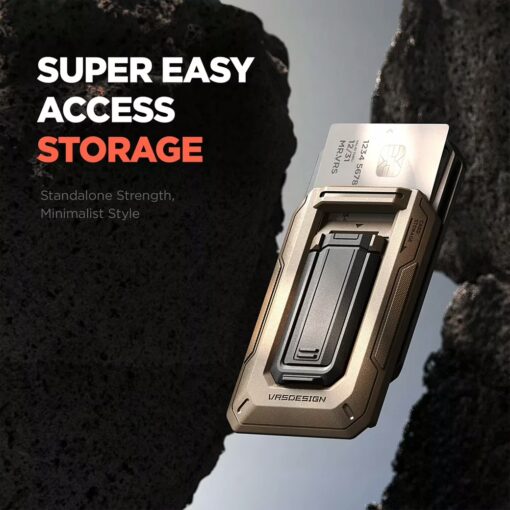 VRS รุ่น D-Wallet Origin Magsafe Wallet - ที่เก็บบัตรติดหลังมือถือ - สี Black - Image 4