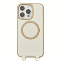 Custype รุ่น Economical Kit- Wireless Charging - เคส iPhone 15 Pro Max - สี Beige