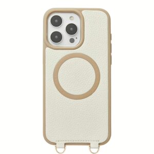 Custype รุ่น Economical Kit- Wireless Charging - เคส iPhone 15 Pro Max - สี Beige