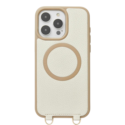 Custype รุ่น Economical Kit- Wireless Charging - เคส iPhone 15 Pro Max - สี Beige