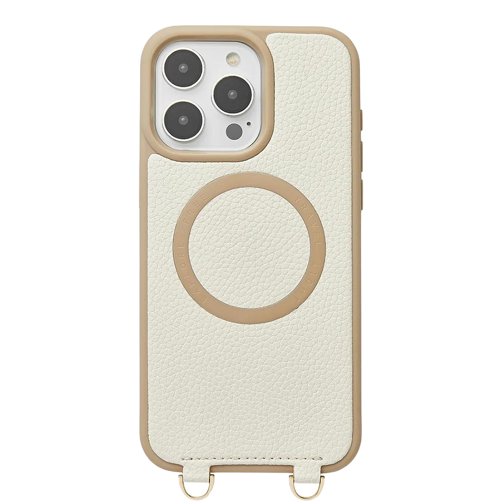 Custype รุ่น Economical Kit- Wireless Charging - เคส iPhone 15 Pro Max - สี Beige