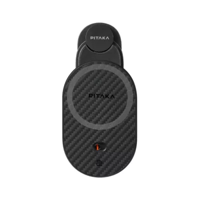 Pitaka รุ่น MagEZ Car Mount Pro 2 Qi2 - แท่นชาร์จไร้สายติดช่องแอร์ในรถ - สี Black