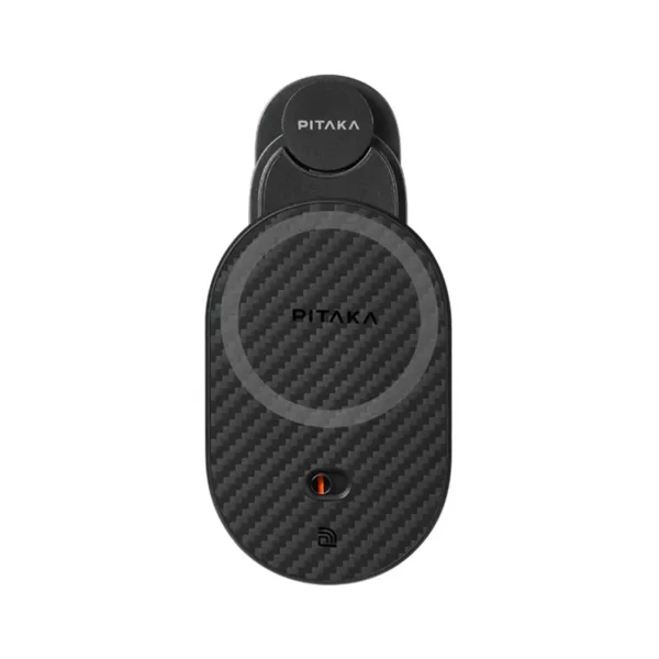 Pitaka รุ่น MagEZ Car Mount Pro 2 Qi2 - แท่นชาร์จไร้สายติดช่องแอร์ในรถ - สี Black
