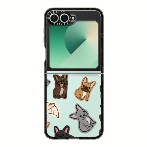 Casetify รุ่น Impact Flip Card Case - เคส Galaxy Z Flip 6 - สี Black/Excuse My Frenchie - Image 2