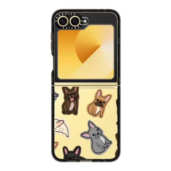 Casetify รุ่น Impact Flip Card Case - เคส Galaxy Z Flip 6 - สี Black/Excuse My Frenchie - Image 4