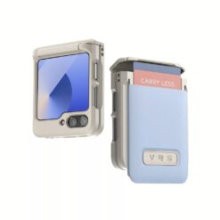 VRS รุ่น D-Wallet Pebble - เคส Galaxy Z Flip 6 - สี Cotton Blue/Cream