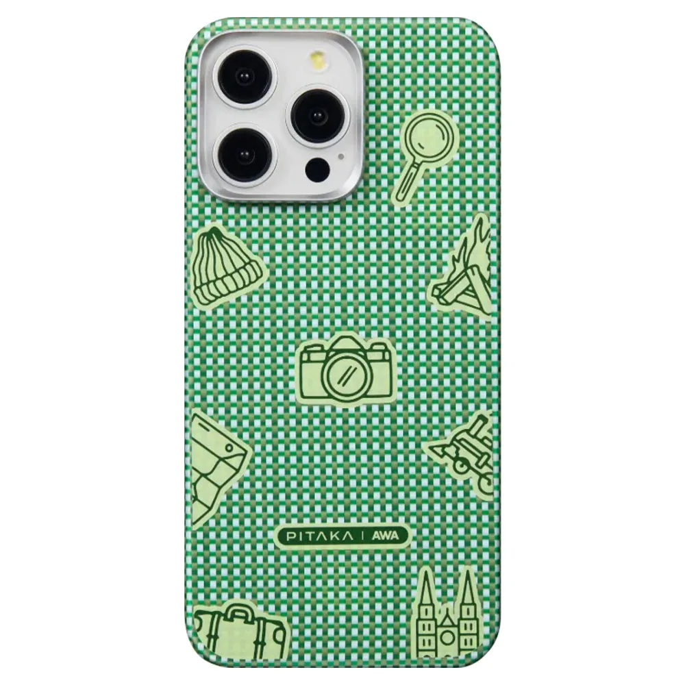 Pitaka รุ่น MagEZ Case 5 - เคส iPhone 15 Pro - สี Forest 1 Pitaka รุ่น MagEZ Case 5 - เคส iPhone 15 Pro - สี Forest