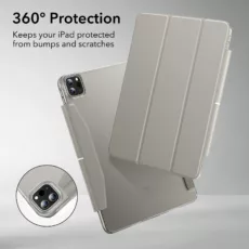 ESR รุ่น Ascend Trifold - เคส iPad Pro 11" (5th/2024) - สี Frosted Grey