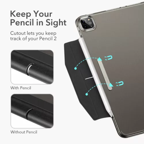 ESR รุ่น Ascend Trifold - เคส iPad Pro 11" (5th/2024) - สี Frosted Black