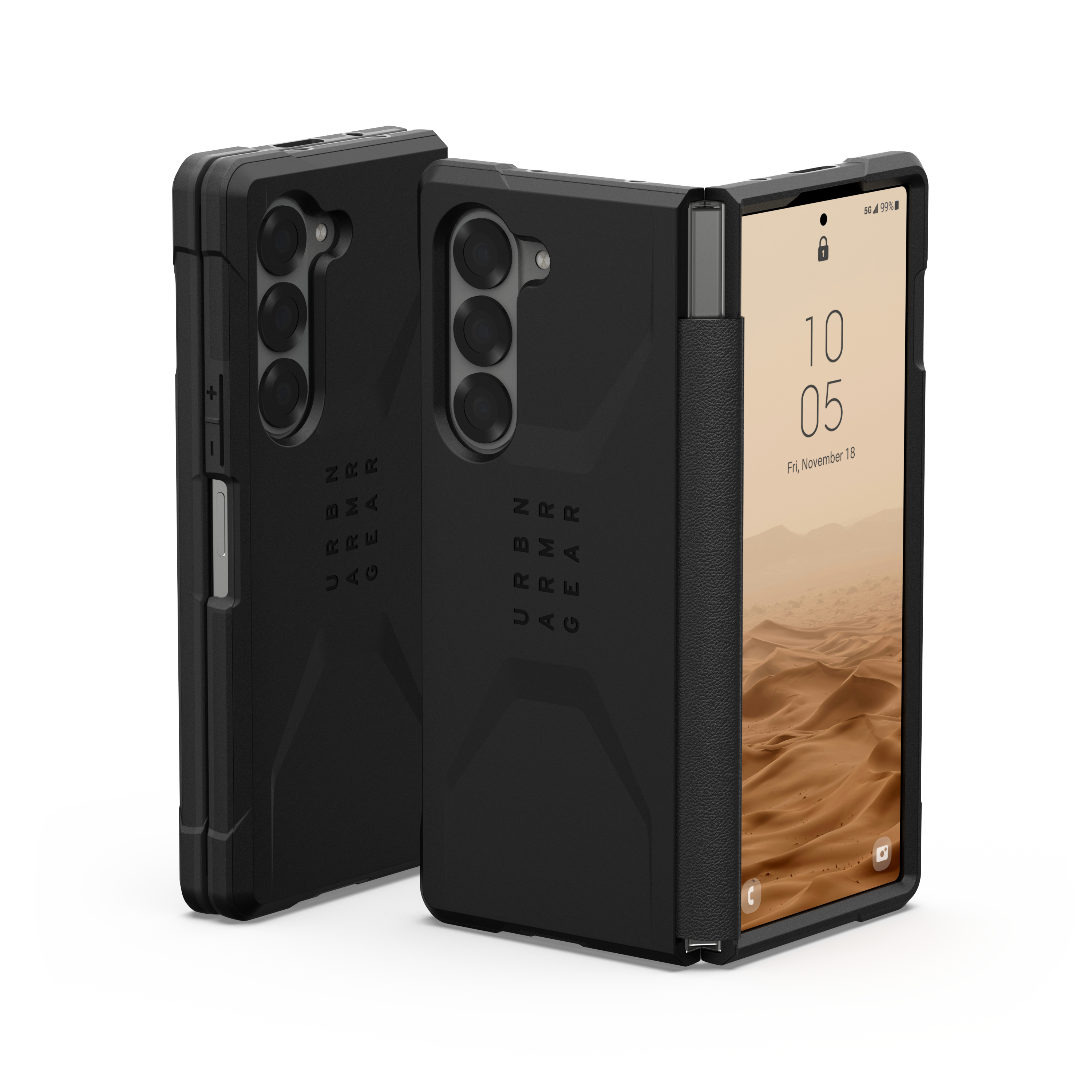 UAG รุ่น Civilian - เคส Galaxy Z Fold 6 - สี Black