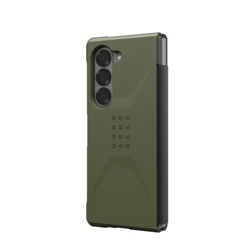 UAG รุ่น Civilian - เคส Galaxy Z Fold 6 - สี Olive Drab - Image 4