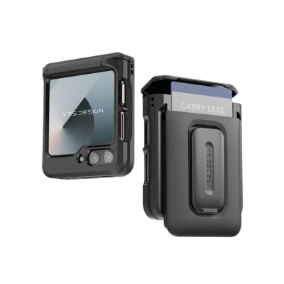 VRS รุ่น D-Wallet Orb - เคส Galaxy Z Flip 6 - สี Black/Black
