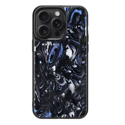 Materik รุ่น Luxury Personalized - เคส iPhone 15 Pro - สี Black Pearl