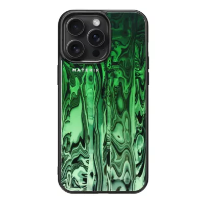 Materik รุ่น Luxury Personalized - เคส iPhone 15 Pro Max - สี Algae Green
