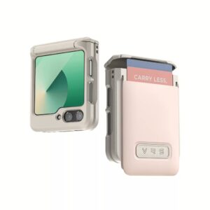 VRS รุ่น D-Wallet Pebble - เคส Galaxy Z Flip 6 - สี Pink Sand