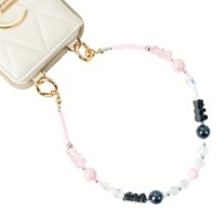 Custype รุ่น Stunning Phone Case Wrist Strap - สายคล้องข้อมือ - สี Black Pink Bear