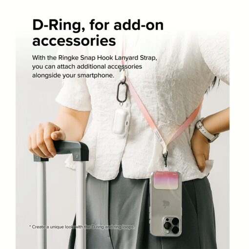 Ringke รุ่น Holder Link Snap Hook Lanyard Strap - สายคล้อง - สี Aloha Sunset - Image 4