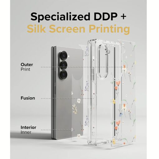 Ringke รุ่น Fusion Design - เคส Galaxy Z Fold 6 - ลาย Dry Flowers - Image 9