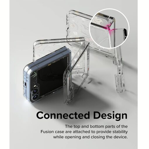 Ringke รุ่น Fusion Design - เคส Galaxy Z Flip 6 - ลาย Dry Flowers - Image 6