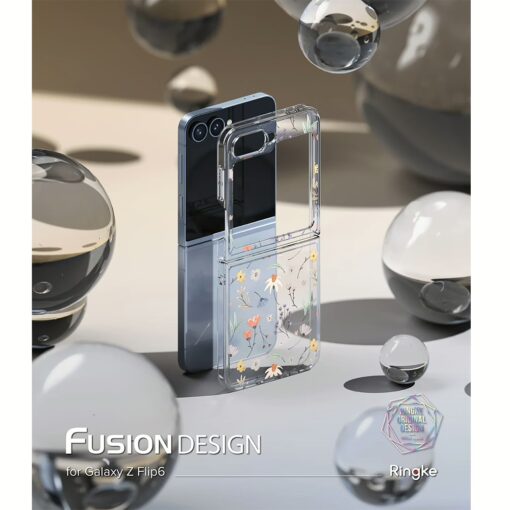 Ringke รุ่น Fusion Design - เคส Galaxy Z Flip 6 - ลาย Dry Flowers - Image 14
