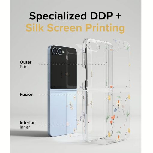 Ringke รุ่น Fusion Design - เคส Galaxy Z Flip 6 - ลาย Dry Flowers - Image 10