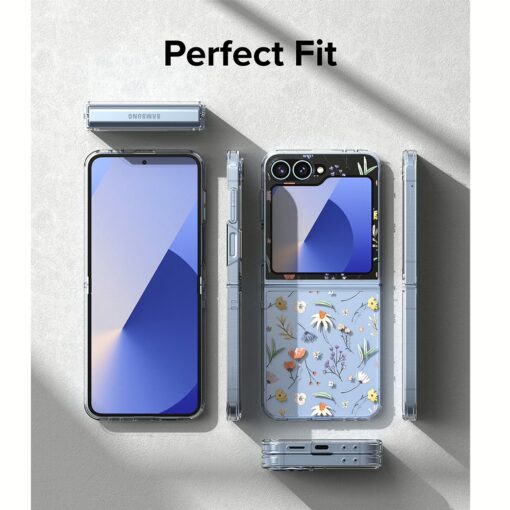 Ringke รุ่น Fusion Design - เคส Galaxy Z Flip 6 - ลาย Dry Flowers - Image 7