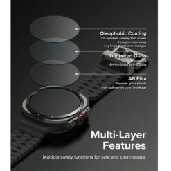 Ringke รุ่น Slim - เคส + ฟิล์มกระจก Galaxy Watch Ultra (47mm) - สี Clear