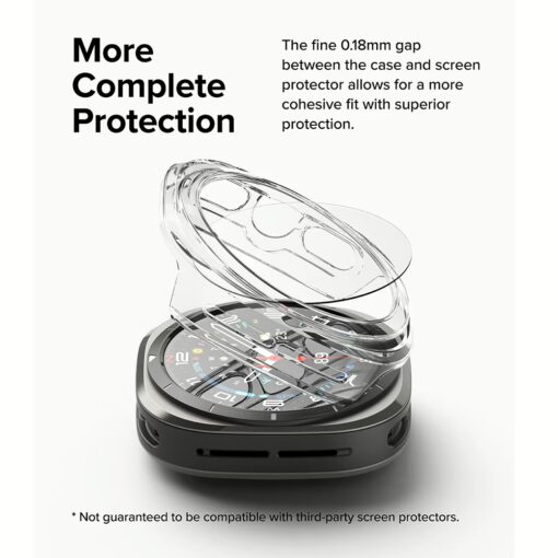 Ringke รุ่น Slim - เคส + ฟิล์มกระจก Galaxy Watch Ultra (47mm) - สี Clear - Image 11