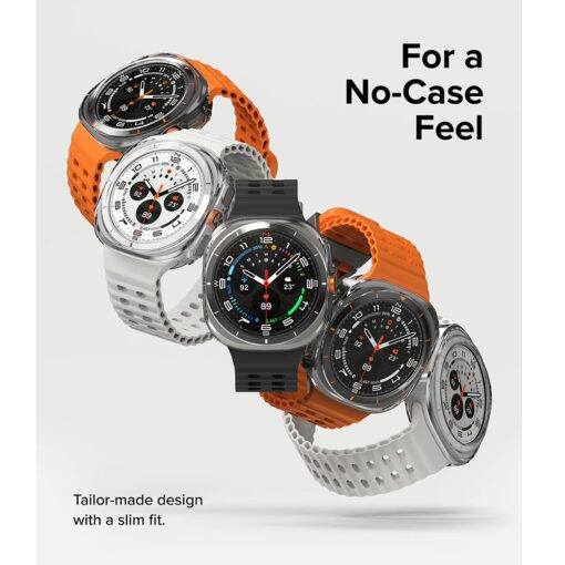 Ringke รุ่น Slim - เคส + ฟิล์มกระจก Galaxy Watch Ultra (47mm) - สี Clear - Image 10