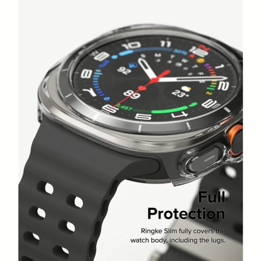 Ringke รุ่น Slim - เคส + ฟิล์มกระจก Galaxy Watch Ultra (47mm) - สี Clear - Image 8