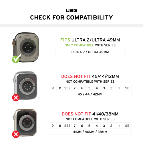 UAG รุ่น Scout V2 - เคส Apple Watch Ultra (49mm) - สี Black