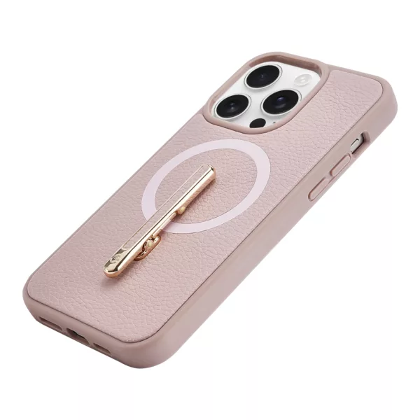 Custype รุ่น Magnetic Wireless Charging Phone Case with Single Pole stand - เคส iPhone 16 Pro Max - สี Pink