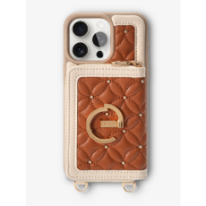 Custype รุ่น BraidTrend- Bloom Stitching Phone Case - เคส iPhone 16 Pro Max - สี Brown