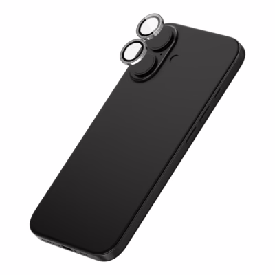 Zagg รุ่น Luxury Camera Lens - กระจกเลนส์กล้อง iPhone 16/ 16 Plus - สี Silver Glitter