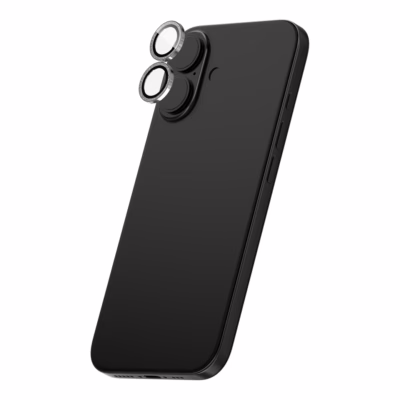 Zagg รุ่น Luxury Camera Lens - กระจกเลนส์กล้อง iPhone 16/ 16 Plus - สี Silver Glitter