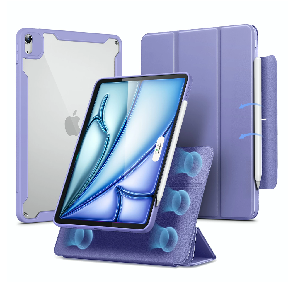 ESR รุ่น Rebound Hybrid 360 - เคส iPad Air 11" (2025/2024), iPad Air 10.9" (5th/4th Gen) - สี Lavender