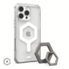 UAG รุ่น Plyo Magsafe Bundel - เคส iPhone 16 Pro Max - สี Ice White/Titanium Stand