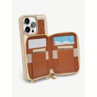 Custype รุ่น BraidTrend- Bloom Stitching Phone Case - เคส iPhone 16 Pro Max - สี Brown