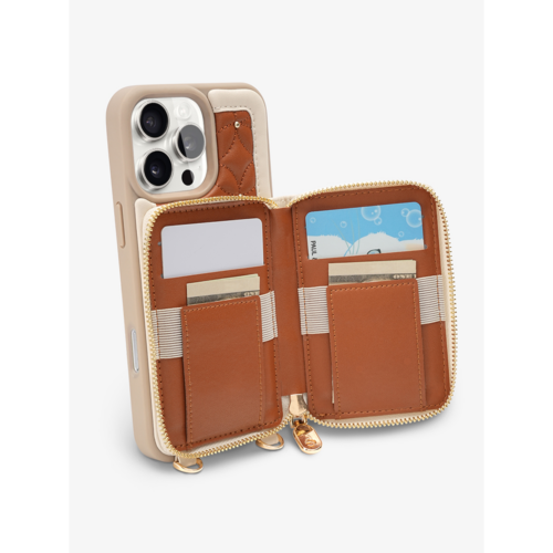 Custype รุ่น BraidTrend- Bloom Stitching Phone Case - เคส iPhone 16 Pro Max - สี Brown