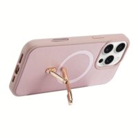Custype รุ่น Magnetic Wireless Charging Phone Case with Single Pole stand - เคส iPhone 16 Pro - สี Pink
